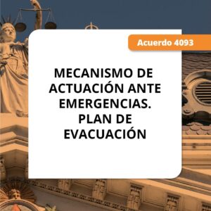 Mecanismo de actuación ante emergencias. Plan de evacuación. 2025-2026