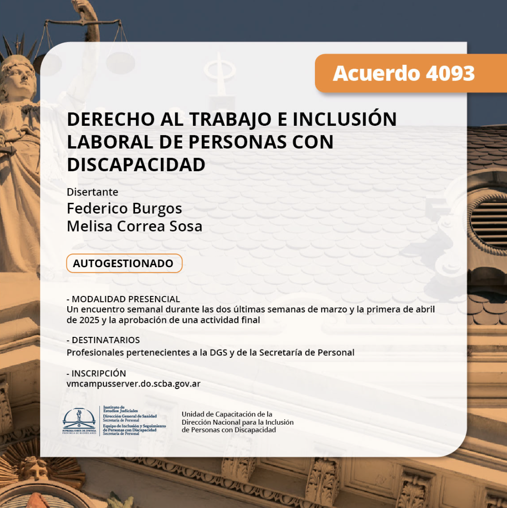 Derecho al trabajo e inclusión laboral de personas con discapacidad
