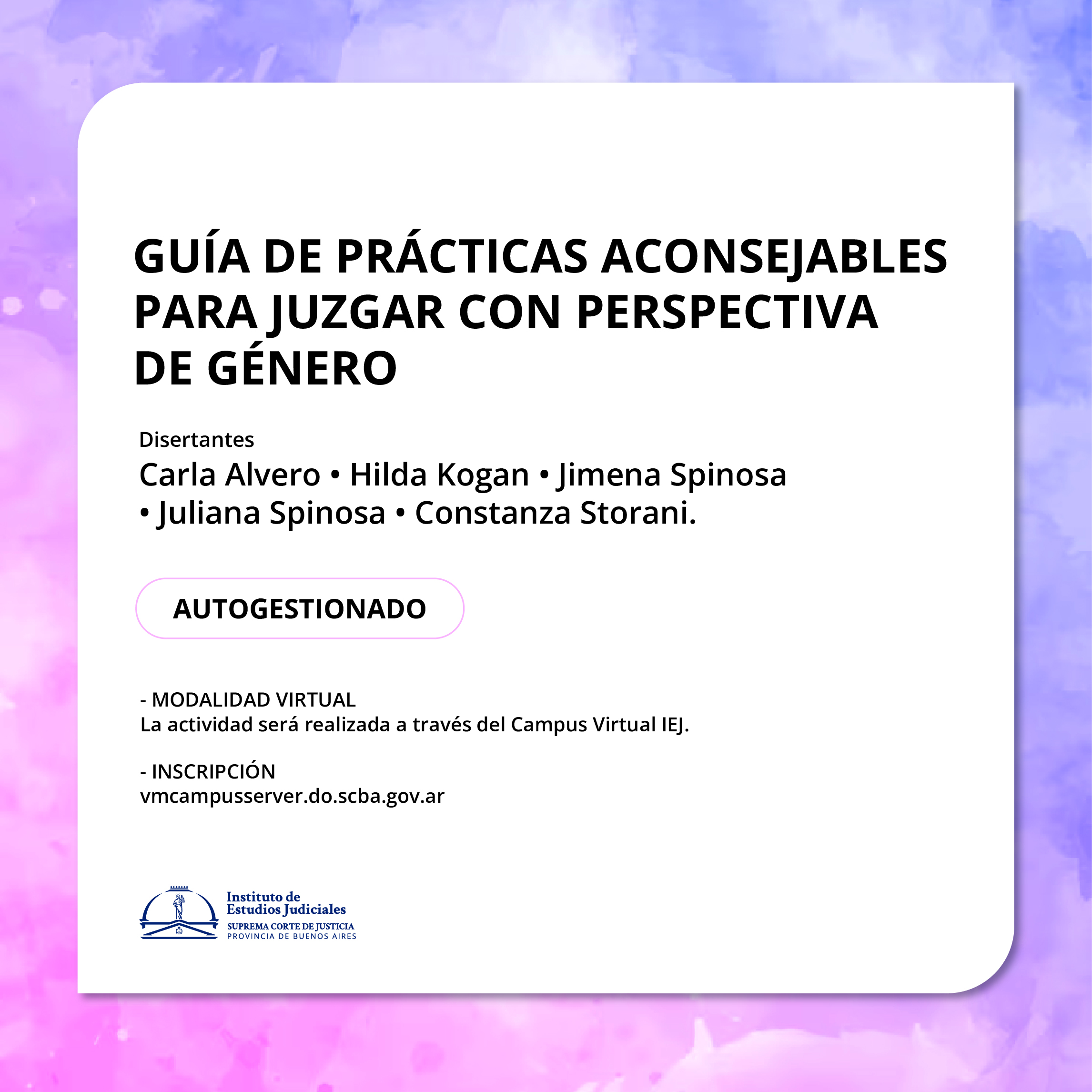 Guía de Prácticas Aconsejables para Juzgar con Perspectiva de Género